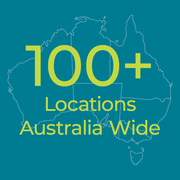 100+ locations in Australia sticker